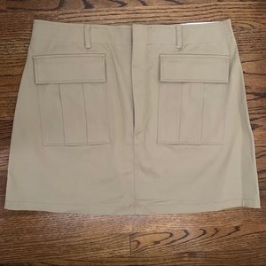 Zara khaki mini skirt